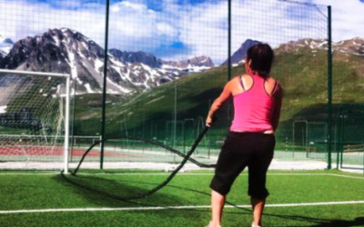 Battle ropes training